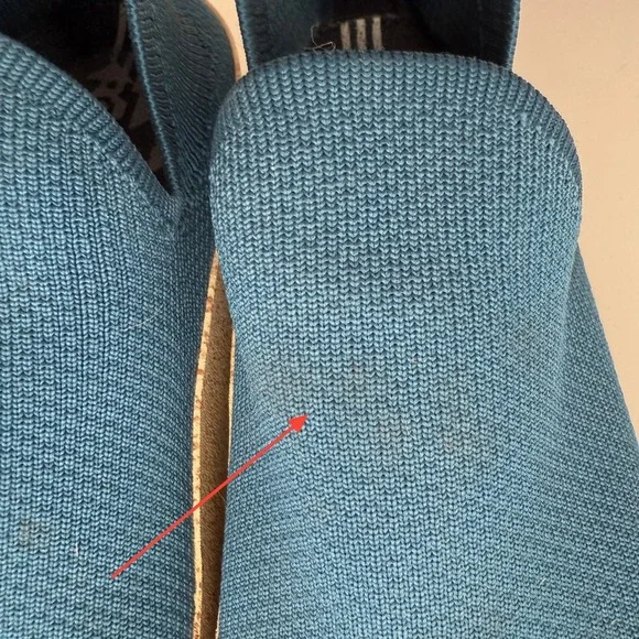 Asportuguesas Fly London Prado Stretch Fabric Teal Slip On Comfort Shoes 39 8 - Picture 7 of 7